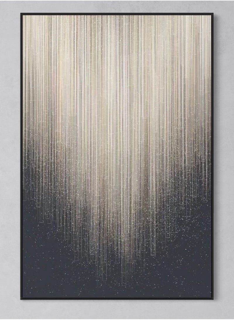 FRAMO - Modern Gray Sliver Canvas Framed Wall Art - Image 1