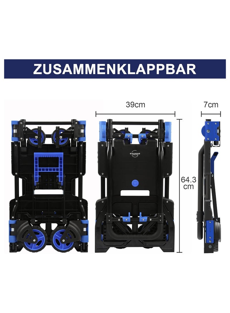 SINDIBAD HandiMoova 2in1 70kg sack truck,135kg folding platform trolley, multi-function hand truck; Converts in seconds - Image 5
