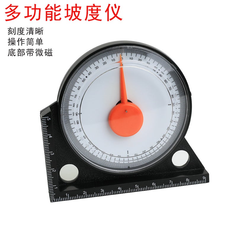 HUOTO Plastic Protractor Inclinometer Angle Gauge with Scale Mini angle meter DC39 