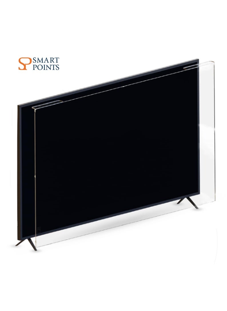 "سمارت بوينتس  " سمارت بوينتس – واقي شاشة تلفزيون 55 بوصة من الأكريليك المقاوم للكسر والخدوش، يحمي العين من الأشعة الضارة، مقاوم للغبار والسوائل - Image 1