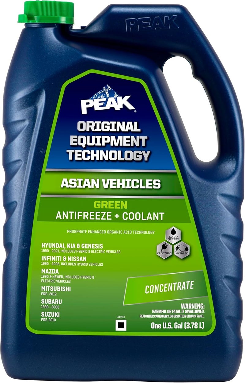 PEAK OET سائل تبريد مضاد للتجمد بتركيز حياة ممتدة للسيارات الآسيوية 1 جالون - Image 1
