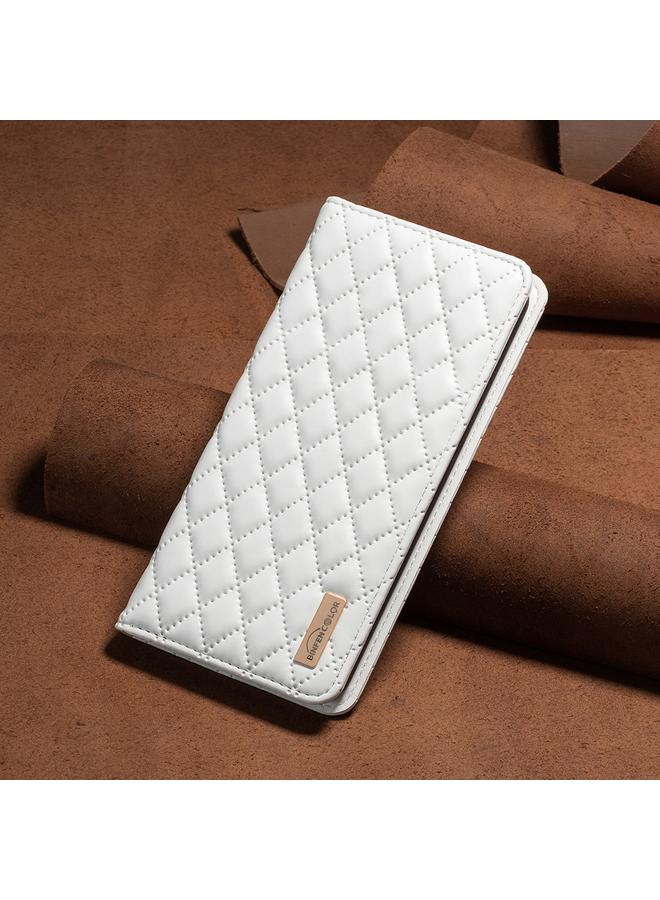 S-TOP Case For Motorola Edge 50 Pro 5G Diamond Lattice Magnetic Leather Flip Phone Case - Image 2