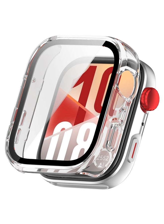 SJet Huawei Watch Fit 4 Case Hard PC Case with Tempered Glass Screen Protectors Full Protective Cover(Clear)  - Image 1