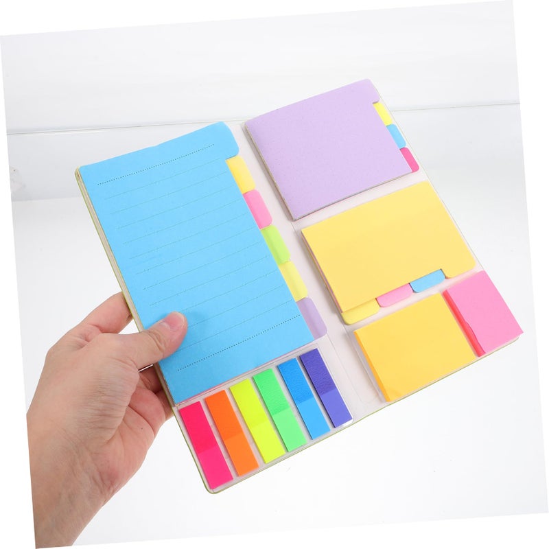 Adhesive Colorful Sticky Tabs Memo Pads Set for Notes Reminders Study Office - Image 4