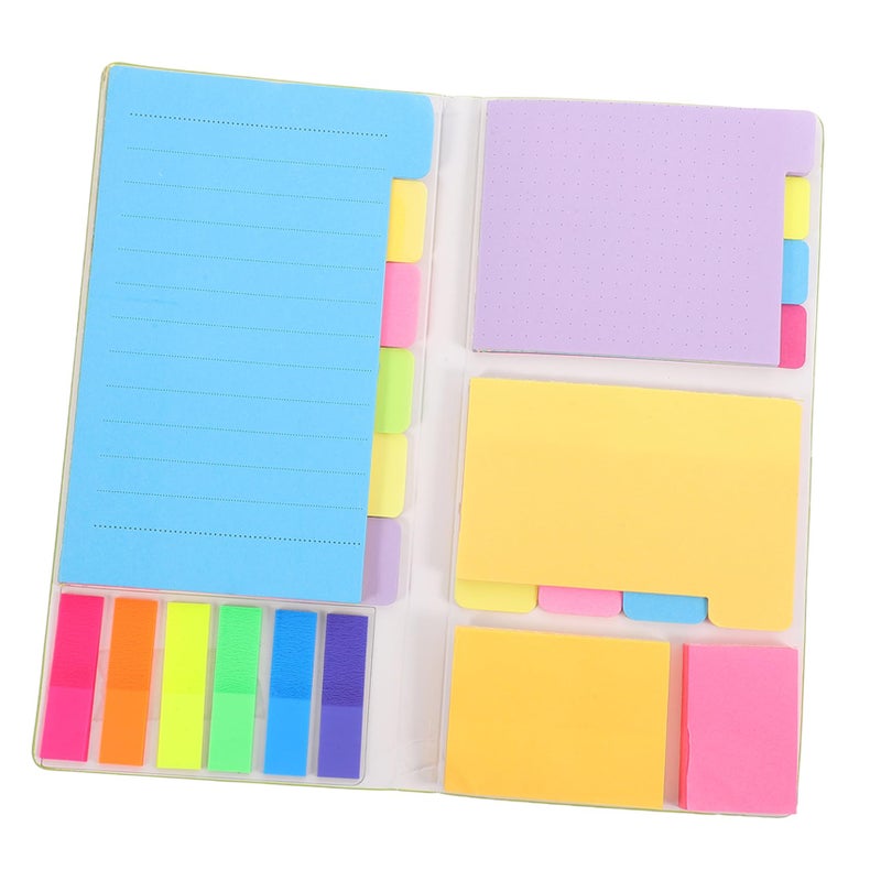 Adhesive Colorful Sticky Tabs Memo Pads Set for Notes Reminders Study Office - Image 2