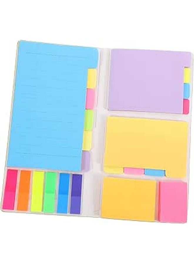 Adhesive Colorful Sticky Tabs Memo Pads Set for Notes Reminders Study Office - Image 1