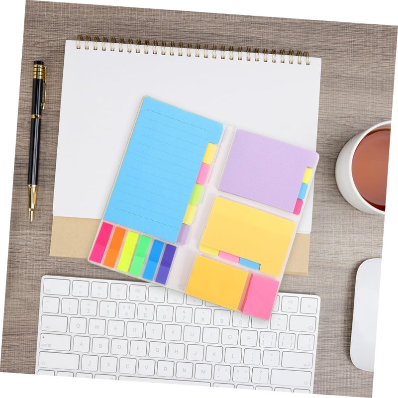 Adhesive Colorful Sticky Tabs Memo Pads Set for Notes Reminders Study Office - Image 5