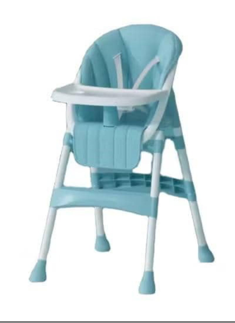 FULL JOY Adjustable Multifunctional Portable Foldable Dining Highchair With Removable Tray-Green  - Image 1