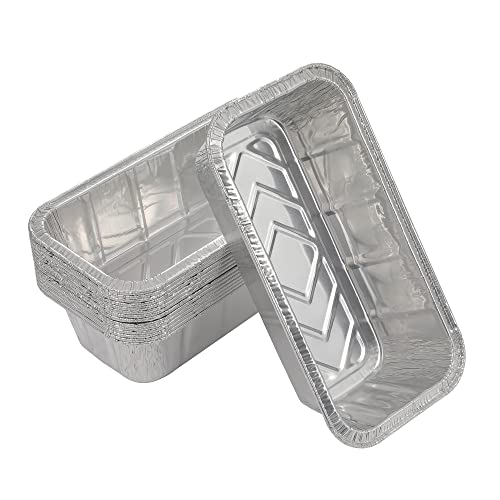 Waytiffer Loaf Pans 25 Pack 2Lb Heavy Duty Disposable Aluminum Foil Premium Bread Tins Standard Size 85 X 45 X 25 Perfect for Homemade Cakes Breads