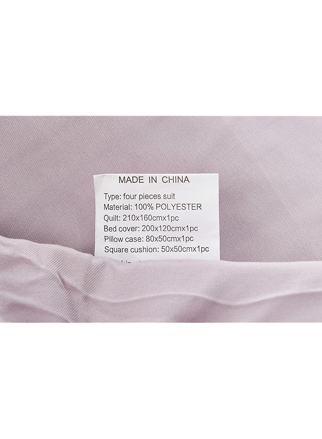 erorex Medium Filling Comforter Set 4 Pcs Multicolour Single Size - Image 3