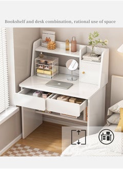 Sharpdo Study Desk Computer Desk With Storage White 100x48x109 cm  - Image 5