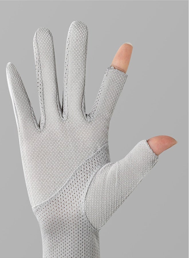 NIBEMINENT Women's Driving Gloves Anti-UV Anti-Slip Gloves Pink - Image 2