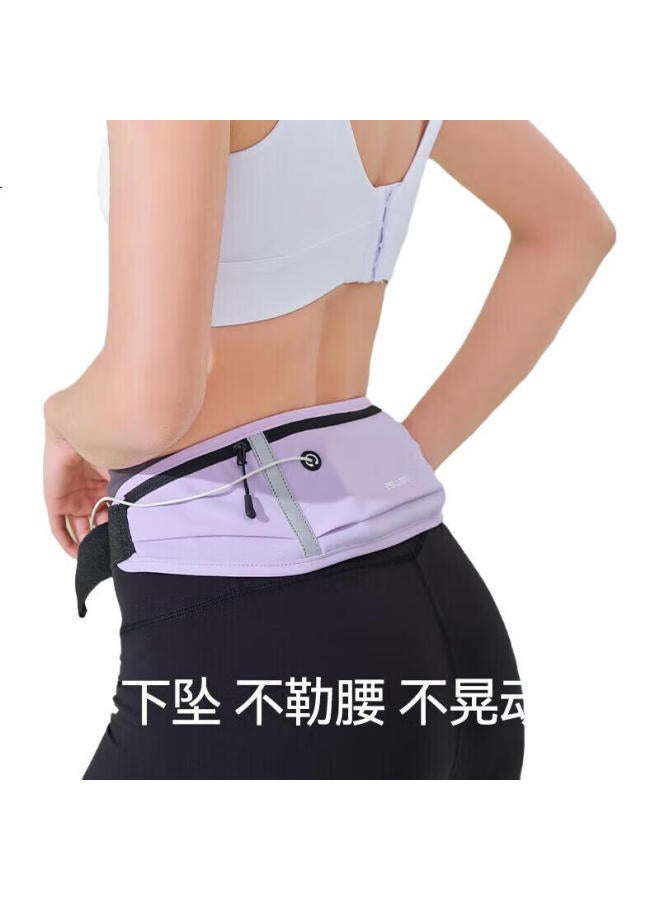 PELLIOT Cycling Waist Pack, Sports Running Multifunctional Phone Bag, Water-Resistant Crossbody Chest Bag For Men And Women, 16202612 Gray - Image 3