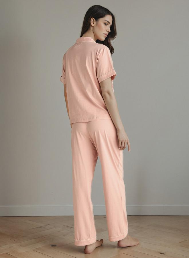 Splash FAV Floral Embroidered Pyjama Set - Image 3
