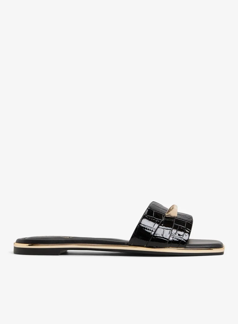 ALDO Darlina-In Women's Black Flat Sandals