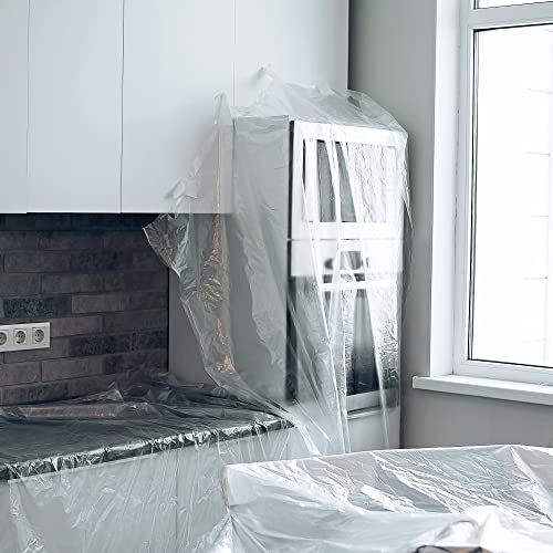 Uboxes Furniture Covers protect your furniture with our versatile 10' x 20' dust cover, Clear - Image 3