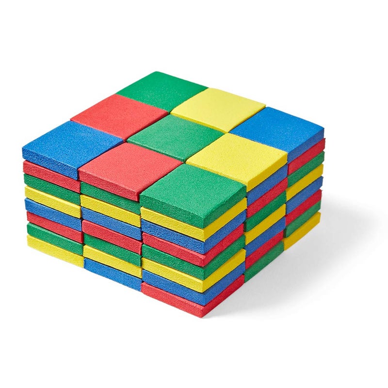 hand2mind hand2mind Foam Square Color Tiles Color Sorting Math Counters for Kids Counting Manipulatives Colored Foam Squares Math Manipulatives Bingo Chips Game Tokens Tiles Learning Set of 400  - Image 5