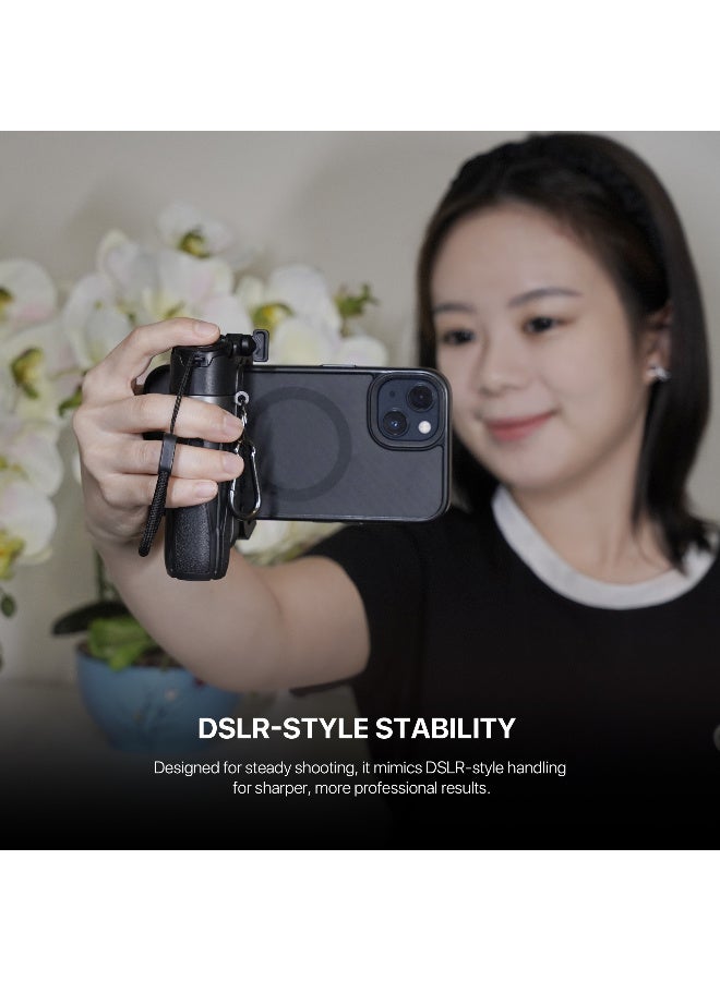 FANTECH Pocket Phone Tripod for Video Vlog Recording, Mini Portable Multi-Function Selfie Stick with Remote Control Photo Function, Retractable Handheld Phone Tripod Stand - Image 4