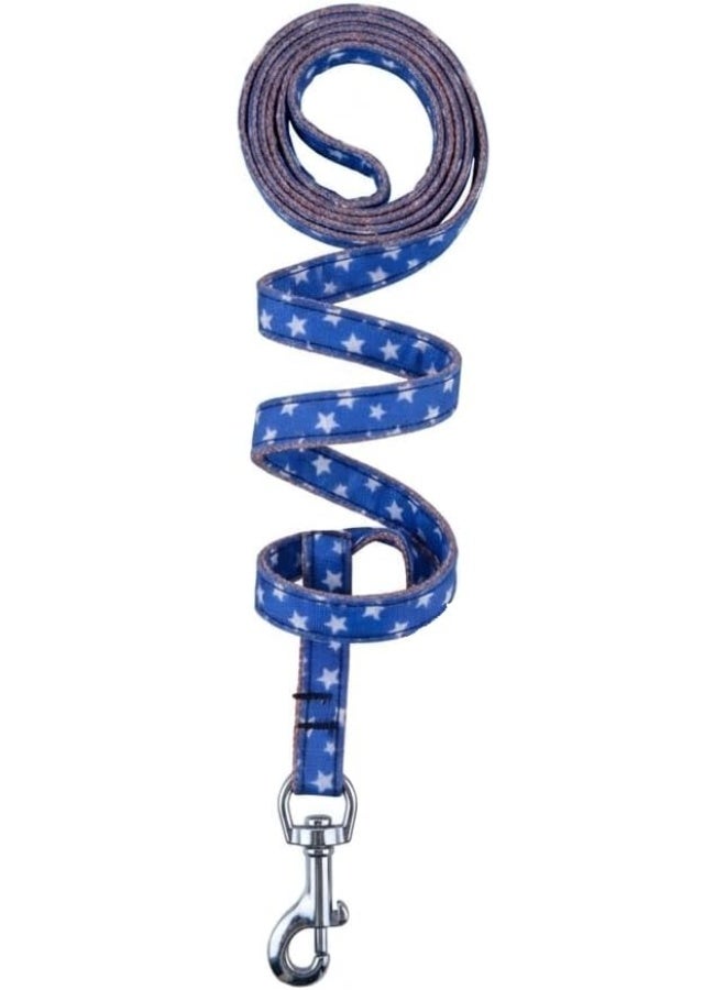 Daiso Star Pattern Dog Lead | Blue | Stylish Star Print Leash for Small Dogs - Image 2