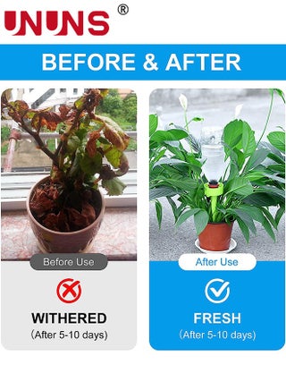 Plant Self Watering Spikes,12PCS Automatic Water Control System With Slow Release Valve,Adjustable Water Volume Drip Irrigation Control System For Home Vacation Plant Watering - view 2
