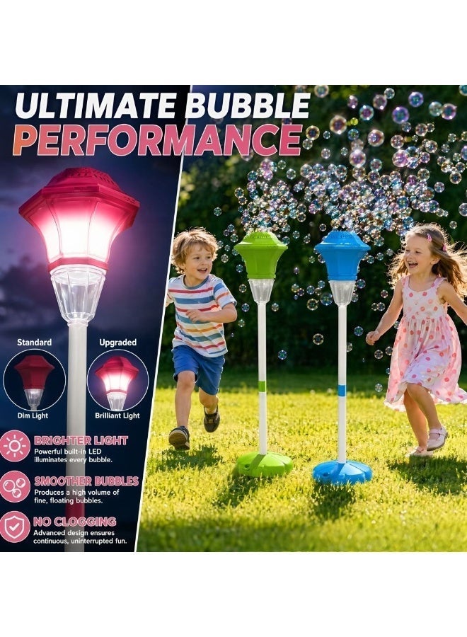 Standing Rocket Bubble Machine Automatic Giant Bubble Maker, Large Capacity for Outdoor Garden Picnics and Kids Parties - Image 2
