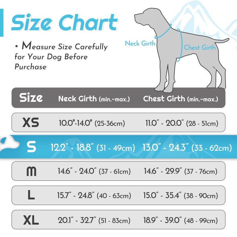 Eagloo Dog Harness Small Sized Dog, No Pull Service Vest with Reflective Strips and Control Handle, Adjustable and Comfortable for Walking, No Choke Pet Harness with 2 Metal Rings, Sky Blue, S - Image 2