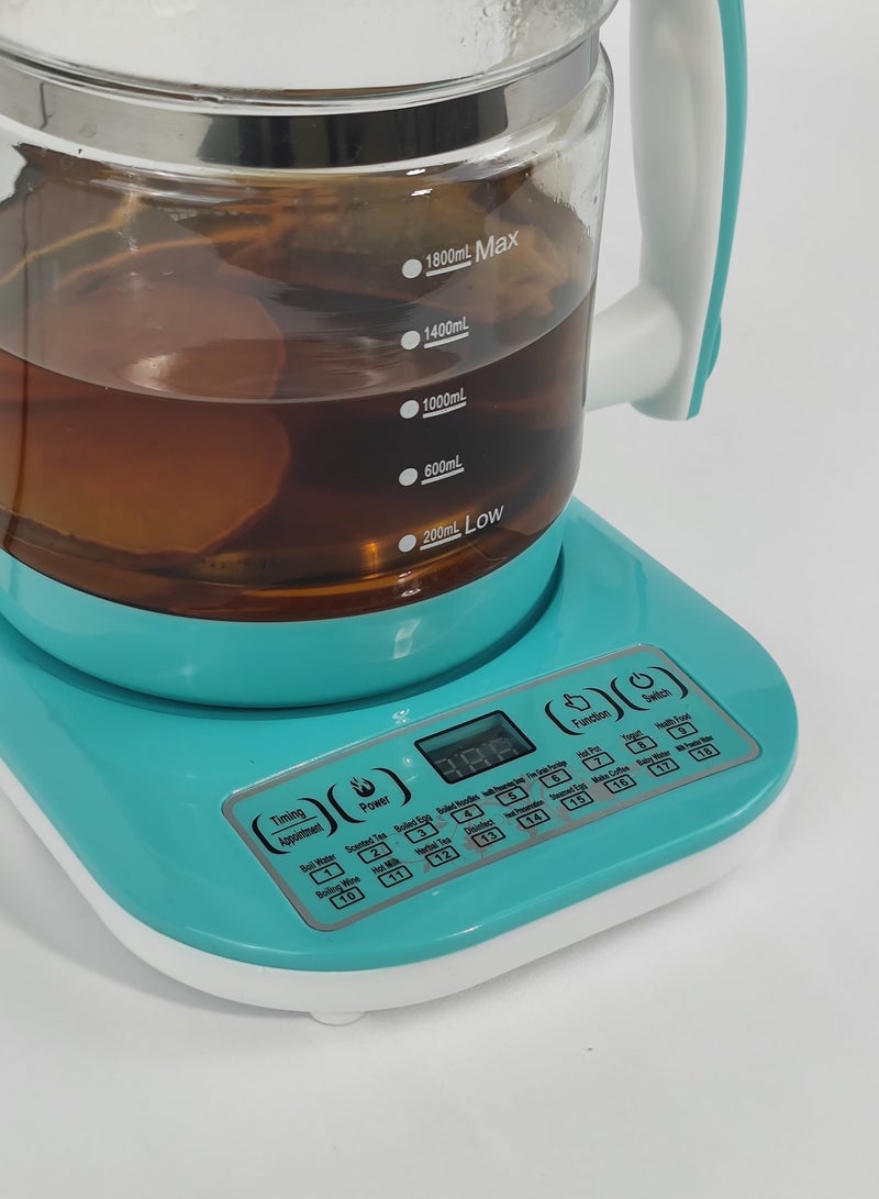 HTH Electric Kettle,Electric Tea Kettle Glass Boiler Hot Water Tea Heater with Temperature Control LCD Display,Easy to Clean - Image 4