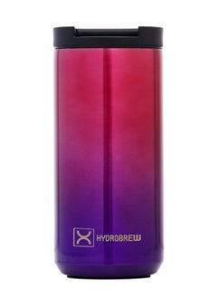 HYDROBREW Double Wall Insulated Tumbler Water Bottle - Chrome, 400Ml  - Image 1