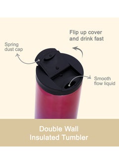HYDROBREW Double Wall Insulated Tumbler Water Bottle - Chrome, 400Ml  - Image 5