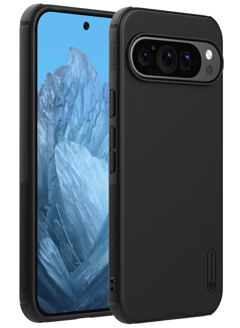 For Google Pixel 9 Pro XL Cover, TPU Shockproof Slim Fit Airbags Frame, PC Matte Anti-Fingerprint Back Cover, Side Anti-Slip Handle Mobile Phone Case - Image 1