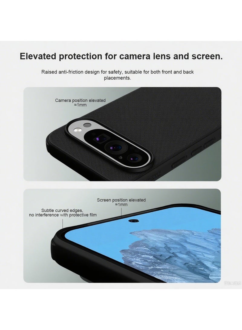 For Google Pixel 9 Pro XL Cover, TPU Shockproof Slim Fit Airbags Frame, PC Matte Anti-Fingerprint Back Cover, Side Anti-Slip Handle Mobile Phone Case - Image 2
