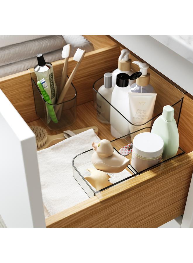 زبون منظمات الأدراج، مجموعة من 3 قطع، رمادي - Image 2