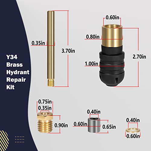 Bonbo Y34 Iowa Brass Hydrant Upgraded Repair Kit RK-Y34 Repair Kit for Woodford Model Iowa Y34 Yard Hydrant, for Y34LL-8, Y34-1, Y34-3 and Y34-6-HN - Image 5