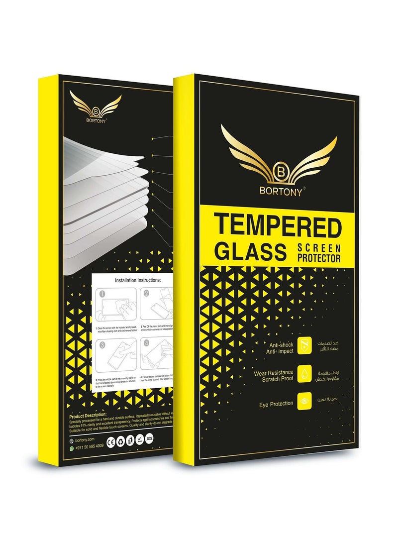 Tempered Glass Screen Protector (14 Pro) Film Full Coverage Edge to Edge Case Friendly 9D Screen Protector For Apple iPhone 14 Pro 6.1'' Clear/BLACK