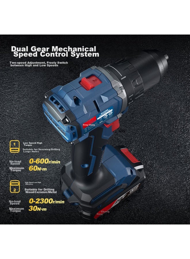 DONG Cheng Dongcheng 20v Brushless Cordless Drill Dcjz2060am Rechargeable Electric Screwdriver Dual Speed Forward Reverse Lithium Drill - Image 5