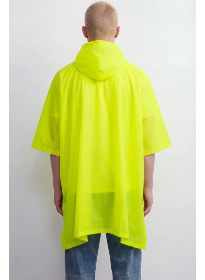 VR46 PONCHO HERITAGE UNISEX FLUO YELLOW - Image 2