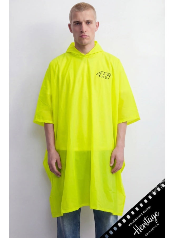 VR46 PONCHO HERITAGE UNISEX FLUO YELLOW - Image 1