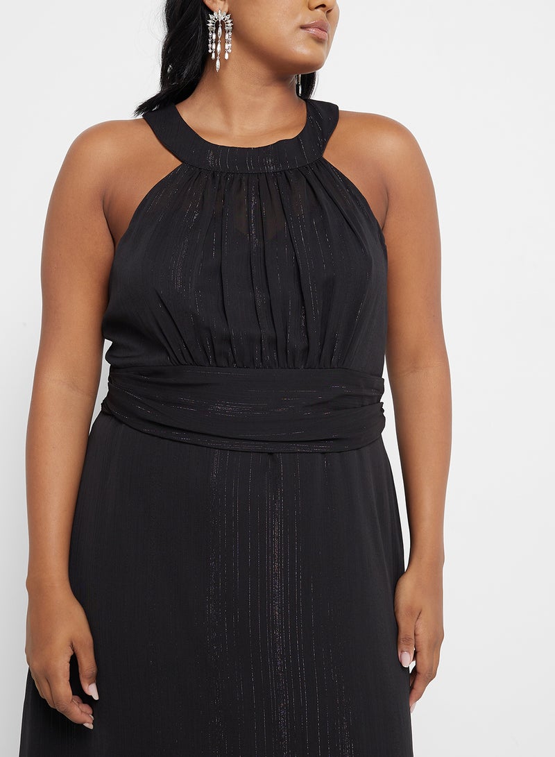 Ella Limited Curve Halter Neck Maxi Dress - Image 3