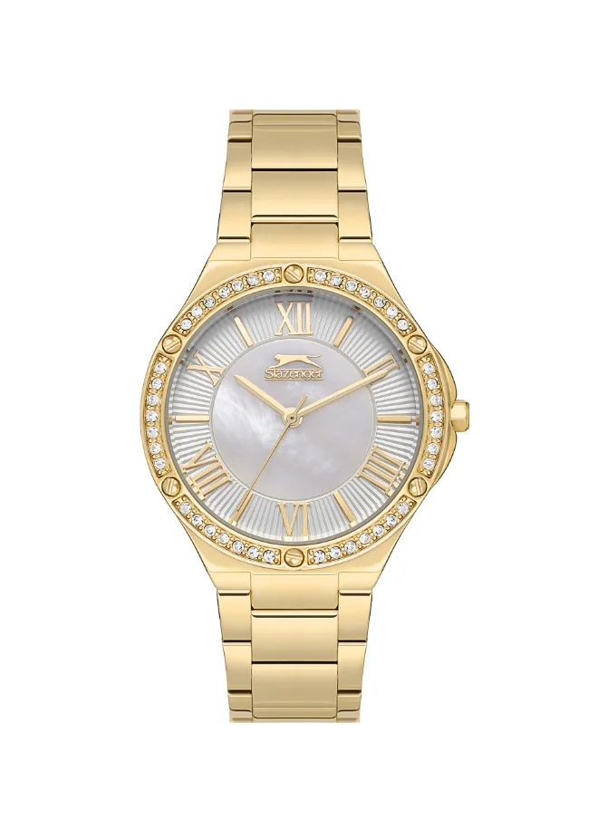 Slazenger Slazenger Women 's Analog  MOP Dial Color Watch-SL.9.2225.3.05