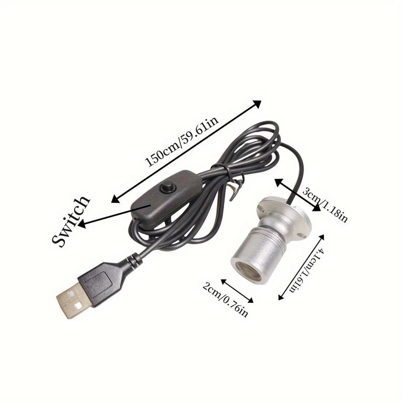 Silvery Aluminum Mini Spotlight USB 5V LED Accent Light Pink Glow - Image 3