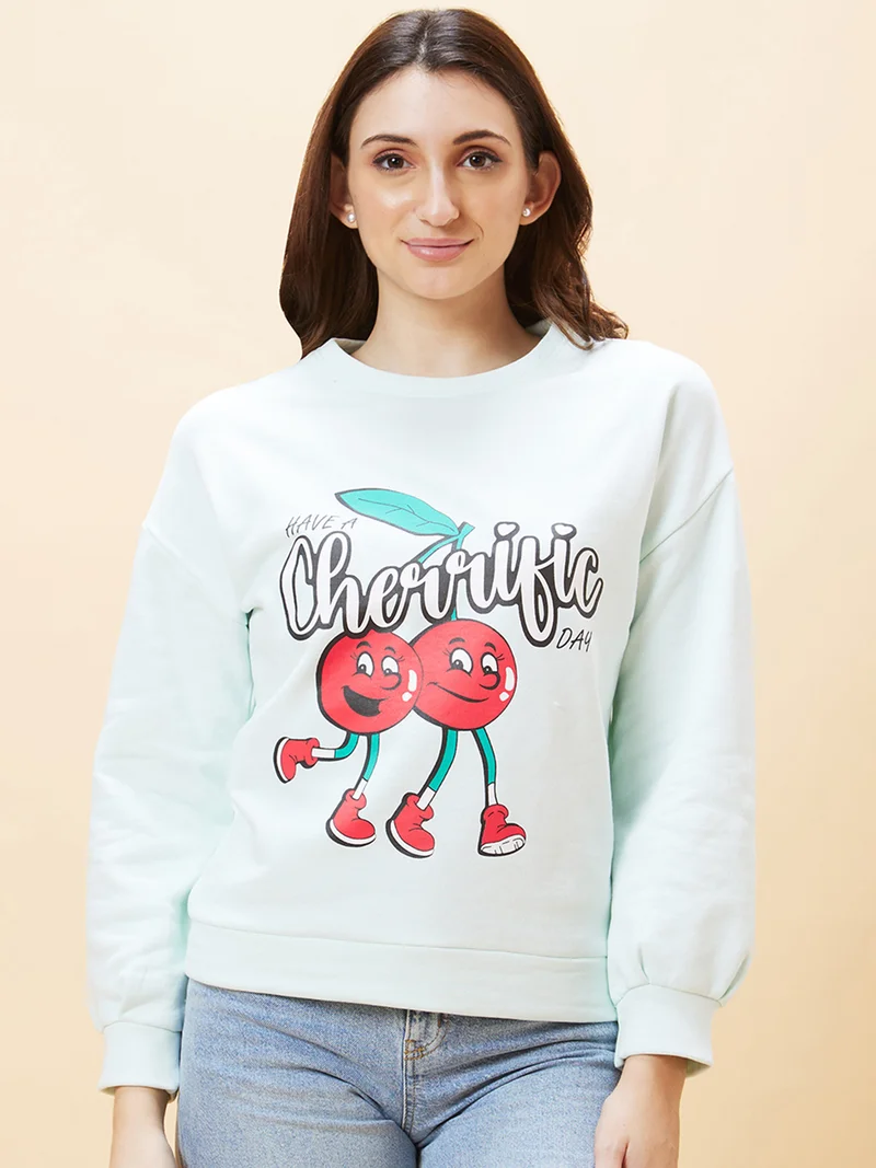 globus Globus Women Graphic Printed Pullover Sweatshirt