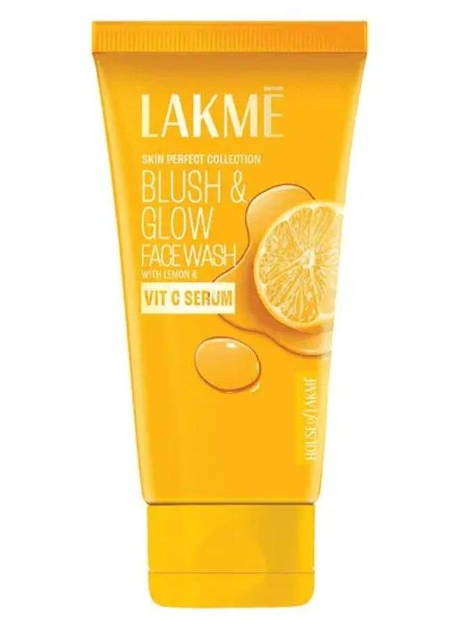 LAKME - Blush And glow lemon And Vit C Serum Face Wash 100 g - Image 1