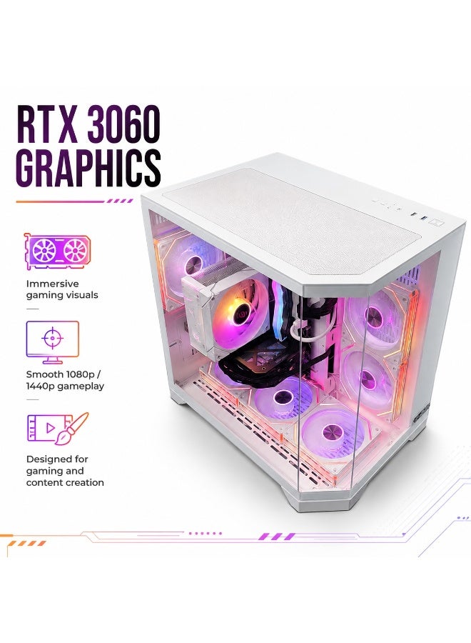 كمبيوتر Gaming بمعالج Intel Core i5-14400F وكارت RTX 3060 وذاكرة 16GB وSSD سعة 1TB وكيس ARGB + كيبورد Gaming وماوس وكابل مجانًا - Image 4