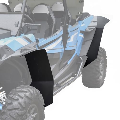 SAUTVS Front & Rear Mud Flaps Kit for RZR XP 1000/ Turbo, Splash Proof Extended Fender Flares Mud Guards for Polaris RZR XP 1000/XP 4 1000, RZR XP Turbo/RZR XP 4 Turbo Accessories 2014-2023 (4PCS) - Image 1