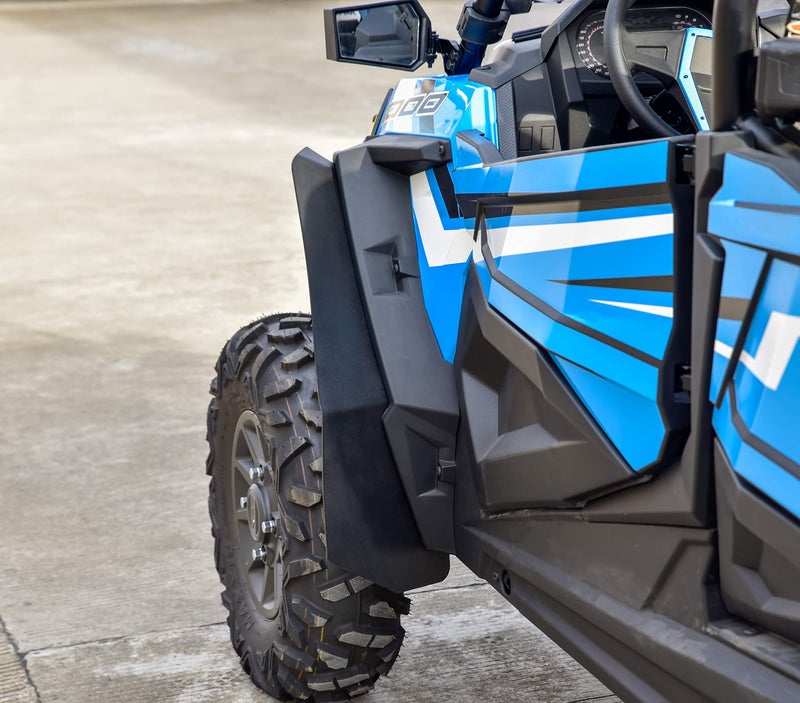 SAUTVS Front & Rear Mud Flaps Kit for RZR XP 1000/ Turbo, Splash Proof Extended Fender Flares Mud Guards for Polaris RZR XP 1000/XP 4 1000, RZR XP Turbo/RZR XP 4 Turbo Accessories 2014-2023 (4PCS) - Image 2