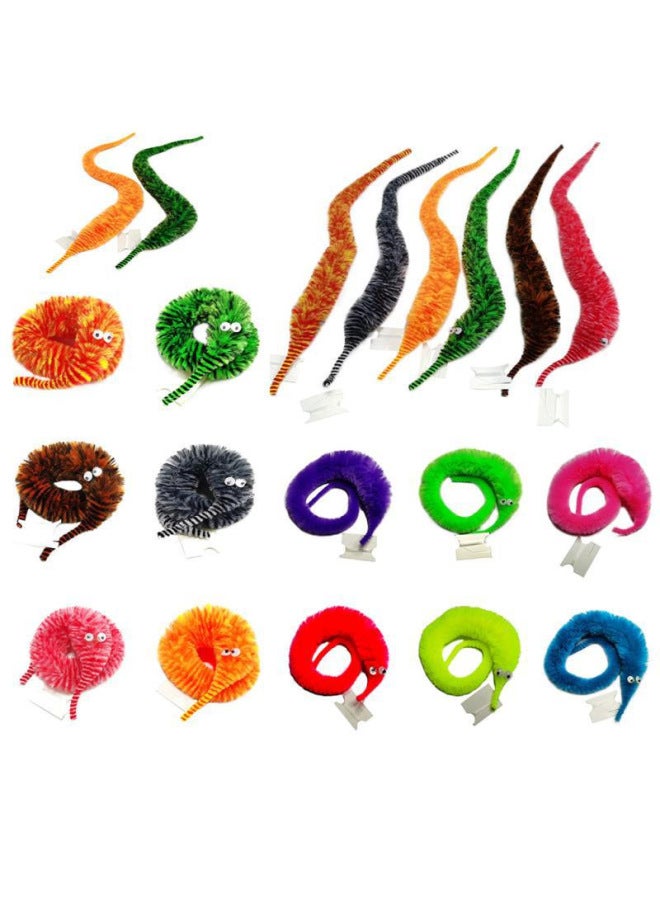 Bulk Magic Worm Twisty Worm Pet Toy Accessories Caterpillar Seahorse Elf Slug Snail Toy Parts-Color:Worm With Eye And Thread - Image 2