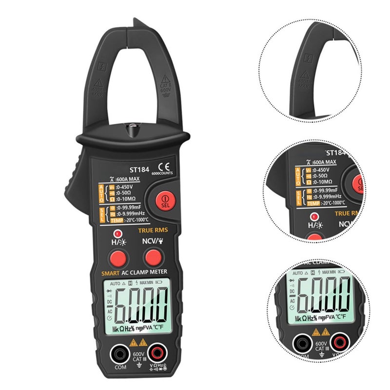 Digital Clamp Meter Voltage Measurement Tool Auto-ranging Current Multimeter for Ac/dc Electricity Testing - Image 5