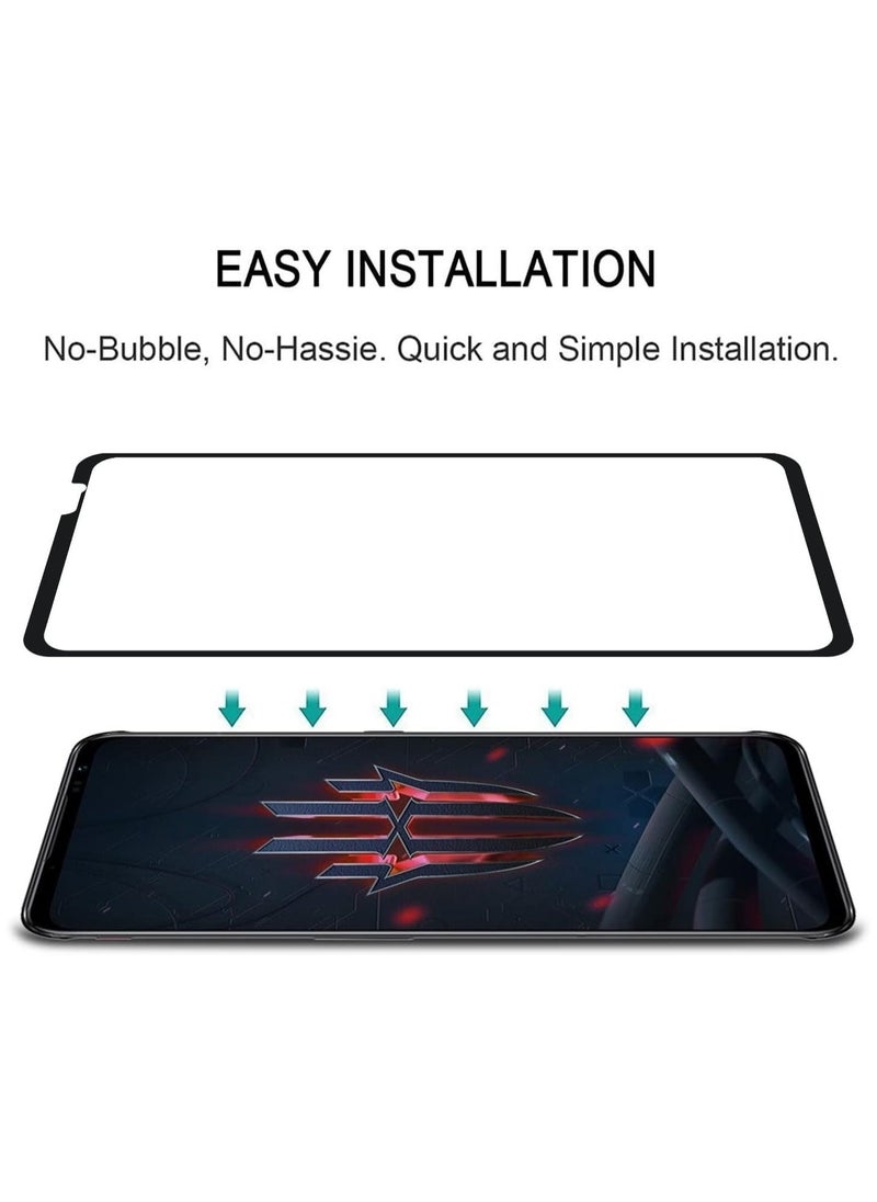 Generic - Tempered Glass Screen Protector for Red Magic 6 Pro/Red Magic 6 - Ultimate Scratch Protection, Bubble-Free Installation (2-Pack) - Image 1