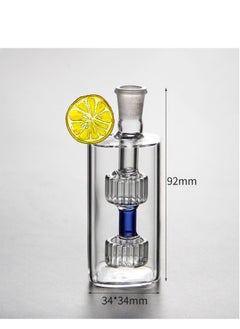 Angmei Multi-Layer Double Filter Glass Heat-Resistant Clear portable transparent filter glass Ink bottle with filter straw tube (color random)  - Image 1