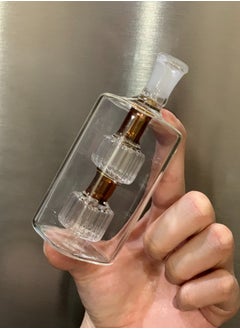 Angmei Multi-Layer Double Filter Glass Heat-Resistant Clear portable transparent filter glass Ink bottle with filter straw tube (color random)  - Image 4